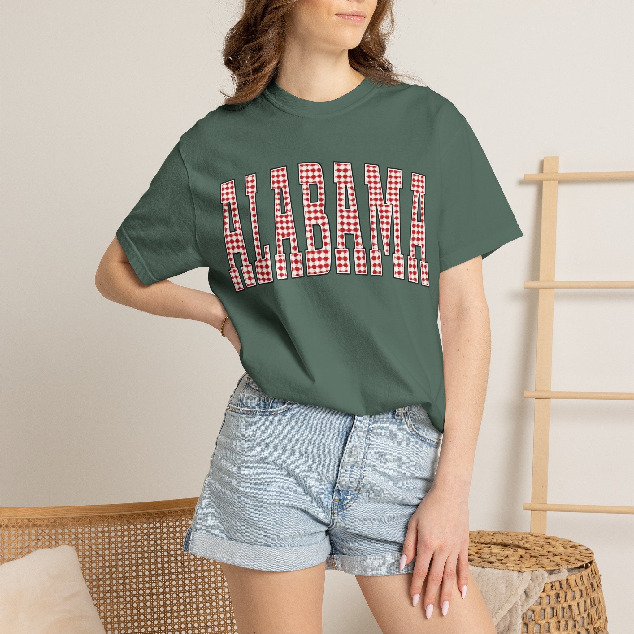 Alabama Houndstooth Graphic Tee