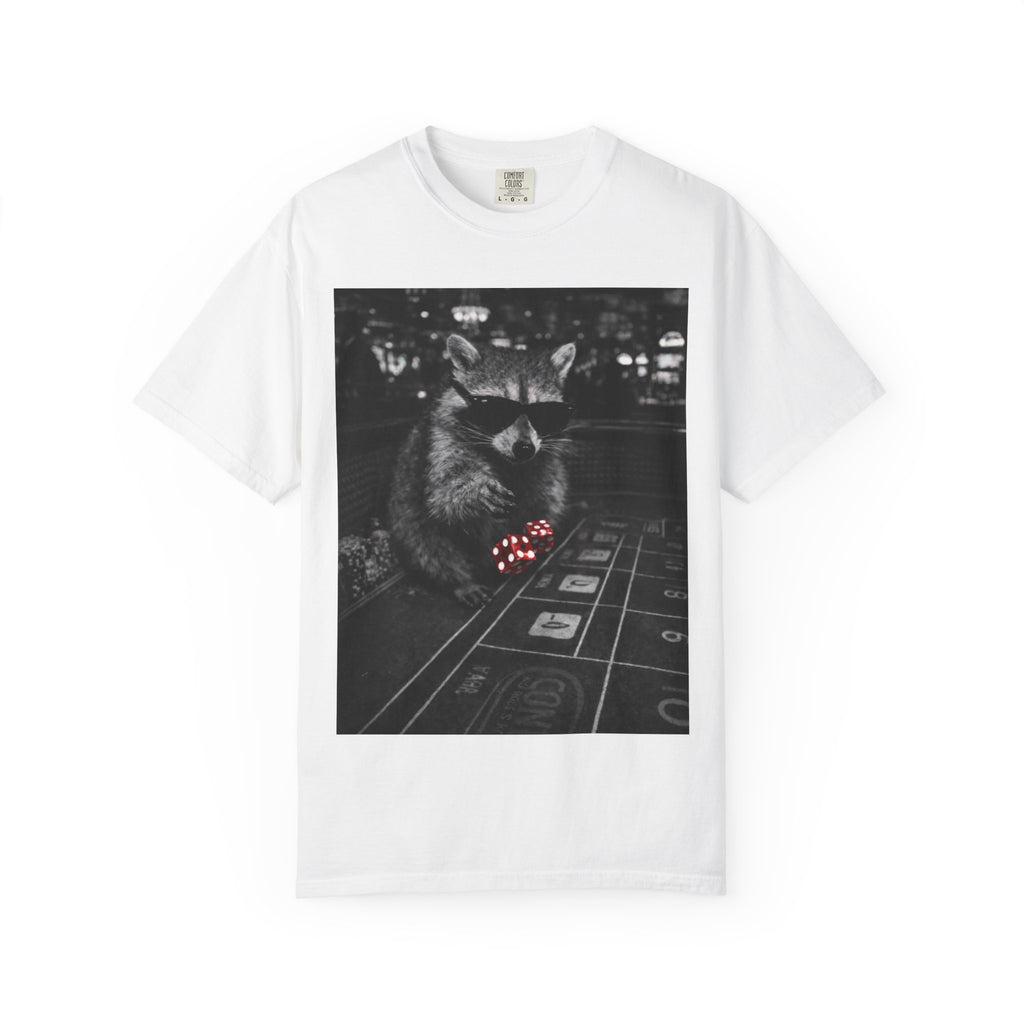 Racoon Tumbling Dice Vegas Tee