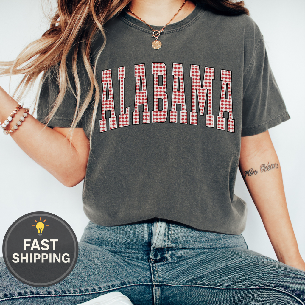 Alabama Houndstooth Graphic Tee