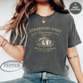 Distressed graphic tee for Strawberry Point Festival, Iowa, with fast shipping.
